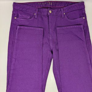 Kate Spade Broome Street Jeans Pants Purple Size 31 Skinny Play Hooky